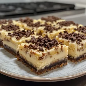 Easy Cannoli Cheesecake Bars Ready in 15 Minutes