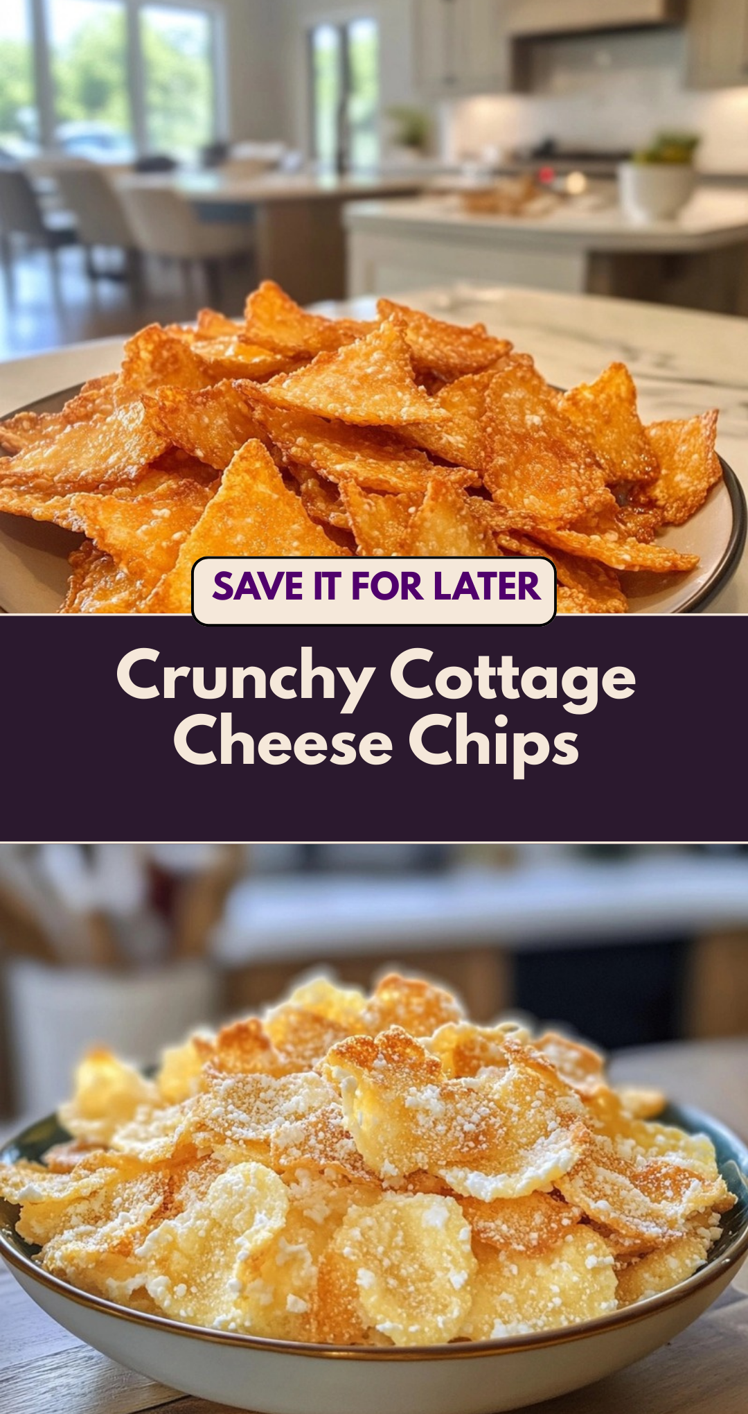 Crunchy Cottage Cheese Chips