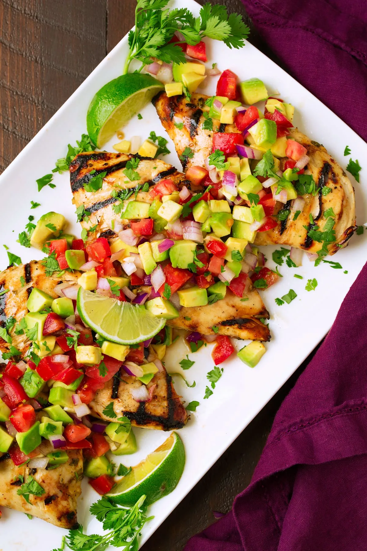 Cilantro-Lime Chicken with Avocado Salsa