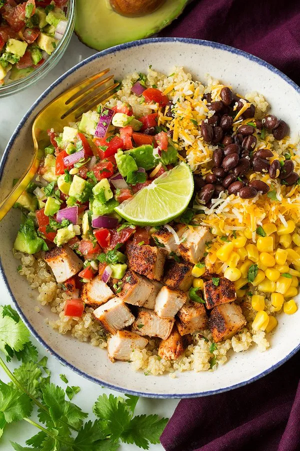 Grilled Chicken Burrito Bowls